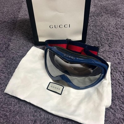 GUCCI Snow Goggles Medium Used with Logo and Clear Lens