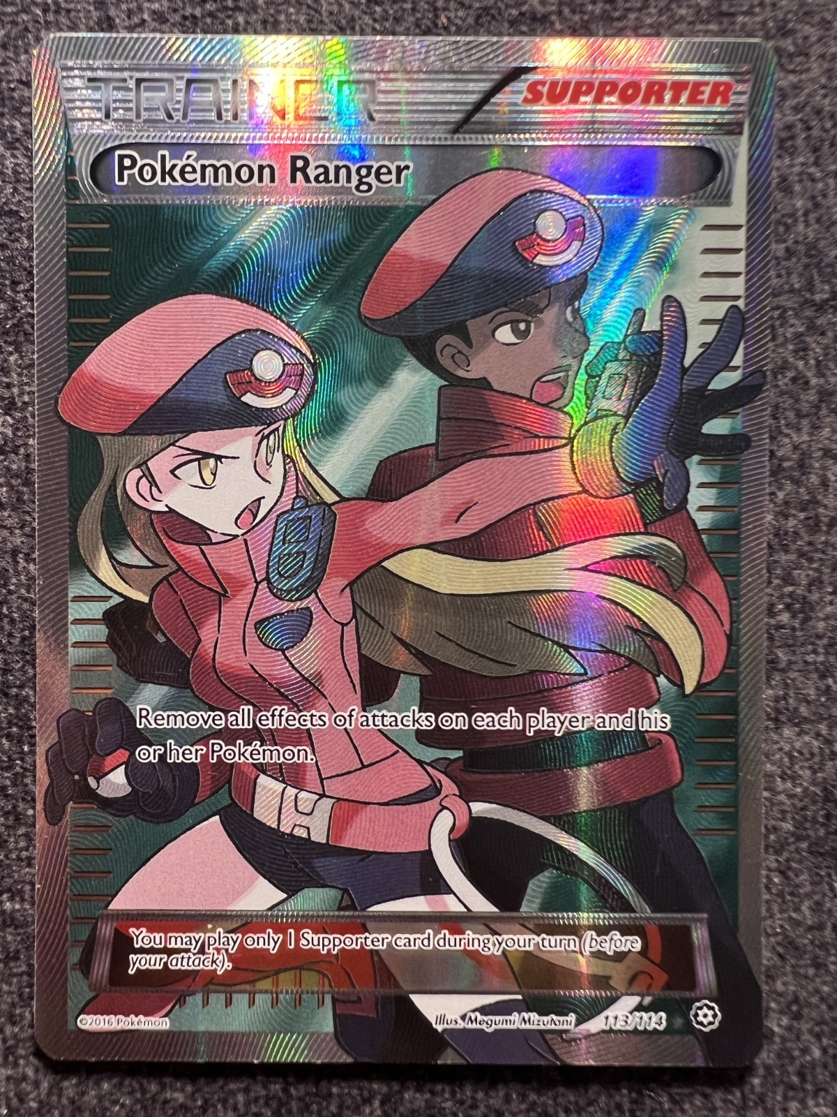 Pokemon Ranger 113/114 Full Art Holo Pokemon Card Lightly Played | eBay