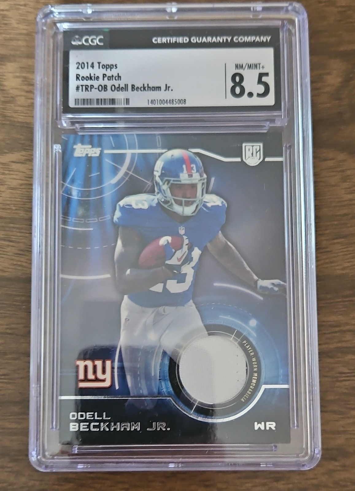2014 Topps - Rookie Patch Odell Beckham Jr. #TRP-OB (MEM, RC) CGC 8.5