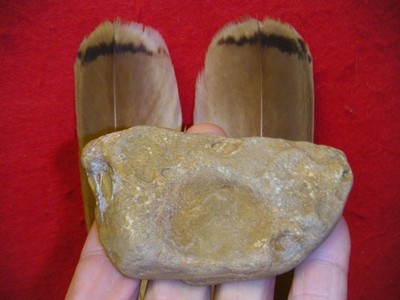 NICE MORTAR / PAINT POT ARTIFACT     ELMORE COUNTY  ALABAMA - DR.  R.P.  BURKE