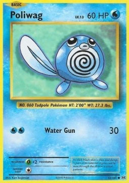 Pokémon Poliwag EVO-23 Common Englisch Excellent