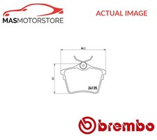 BRAKE PADS SET BRAKING PAD REAR BREMBO P 61 079 FOR CITROËN C5 III