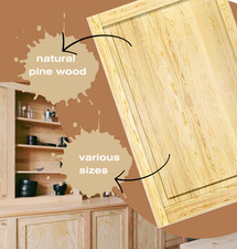 Kiefer natur schlicht Front Kassettentüren Holzschrank Schrank