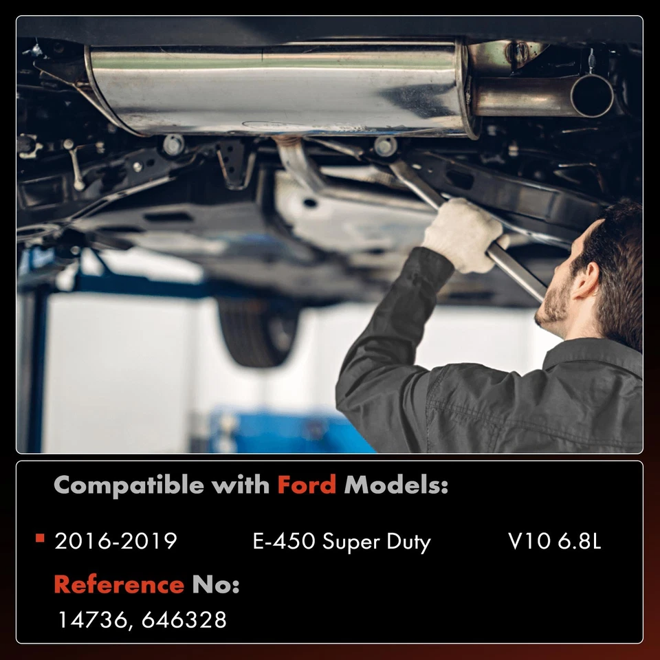 Convertidor catalítico trasero para Ford E-450 Super Duty 2016 2017 2018 2019 V10 6,8 L Foto 2 de 4