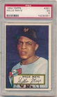 WILLIE MAYS 1952 TOPPS BASEBALL CARD #261 NEW YORK GIANTS PSA 5 EX