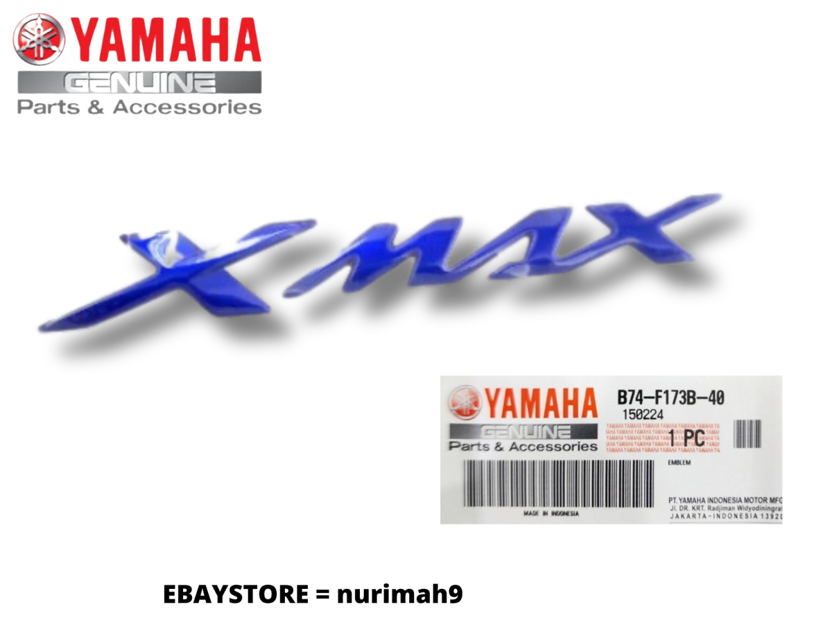 Genuine Parts Yamaha XMAX 250/300 Emblem Logo Blue B74-F173B-40