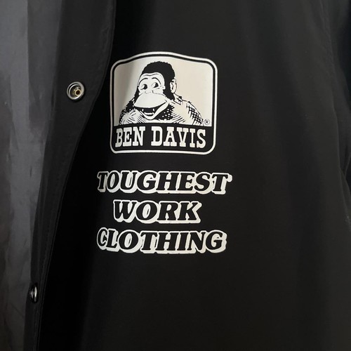 Ben Davis Coach Jacket M Size Men's Black length 26 inches - Picture 4 of 7