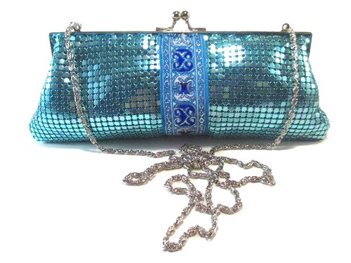 Evening Clutch Metal Mesh Purse for Party Prom Wedding Banquet (USA Stock) NEW - Picture 77 of 78