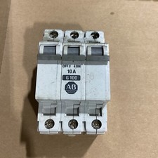 ALLEN BRADLEY 1492-CB3 SER B 10AbCIRCUIT BREAKER G100 3 POLE  673I115