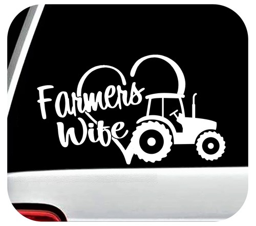 Farmers Wife Decal Sticker for Truck Window | Farm Tractor Decal Sticker | BG950 - Picture 1 of 5