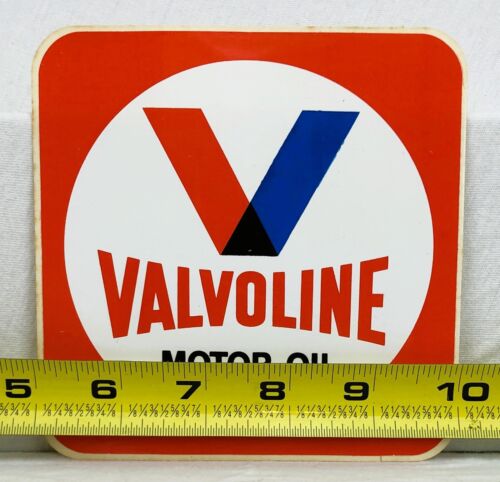 Adesivo decalcomania olio motore originale Valvoline vintage VI-37 ~ 5" NOS - Foto 3 di 3