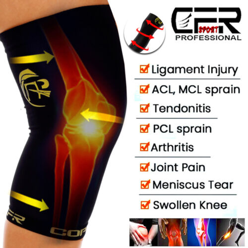 Rodilla de cobre soporte para dolor artritis manga de compresión para entrenamiento deportivo - Imagen 4 de 13