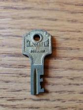 Vintage Antique Presto 313 Lock Corp Steel Key Trunk Sewing Case Luggage K906