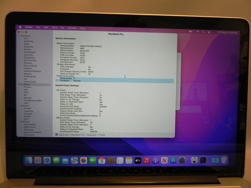 Apple MacBook Pro A1502 13" Monterey Intel i5-5287u 2,7GHz 16GB RAM 128SSD 2015 - Bild 9 von 9