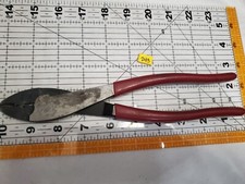 Klein Tools #1005 9 3/4" Crimping Cutting Pliers Red Vinyl Grips USA