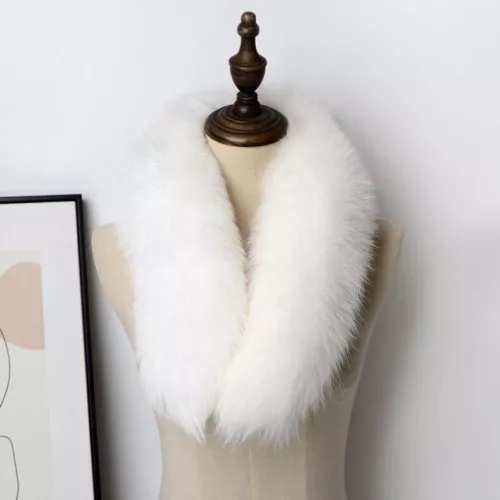 100% Echte Fuchspelz Echte Schal Kragen Schal Schals Wrap Stole Neck Warmer - Bild 15 von 22
