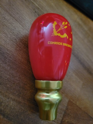 2019 Award Winning COMRADE Brewing Co Denver COLORADO Tap handle knob RARE IPA - Picture 6 of 9