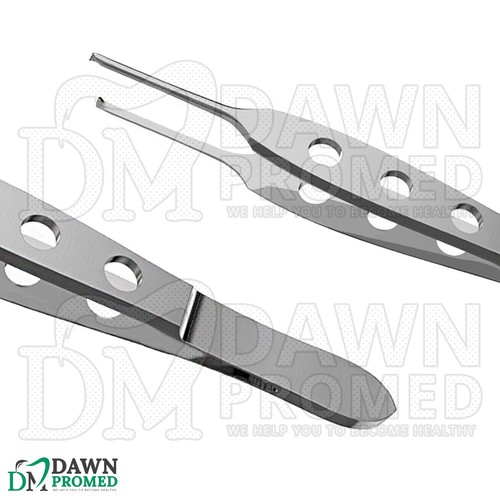 Pinzas de tejido Bishop Harmon 1x2 dientes 0,7 mm estándar 3,5" instrumentos oculares - Imagen 8 de 8