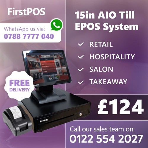 All in One Touchscreen EPOS Cash Register Till System Hospitality ...