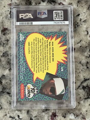 1991 Premier Rap Pack Kool Moe Dee #126 PSA 10 Gem Mint *pop