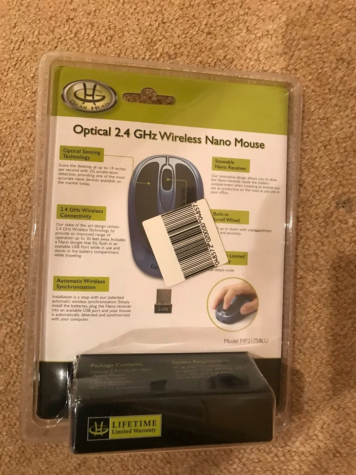 Gear Head 2.4 GHz Wireless Nano Mouse Optical - Image 3 of 3