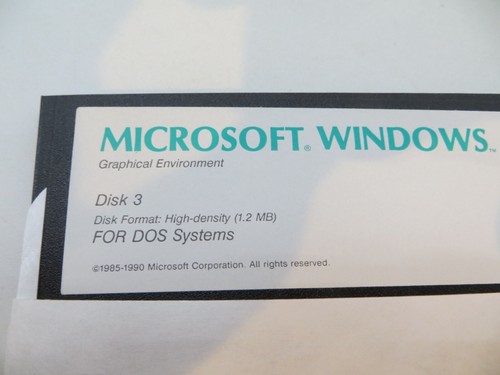 5.25" Floppy Disk MICROSOFT WINDOWS Operating System Version 3.1 1992 DOS discs - Picture 4 of 7