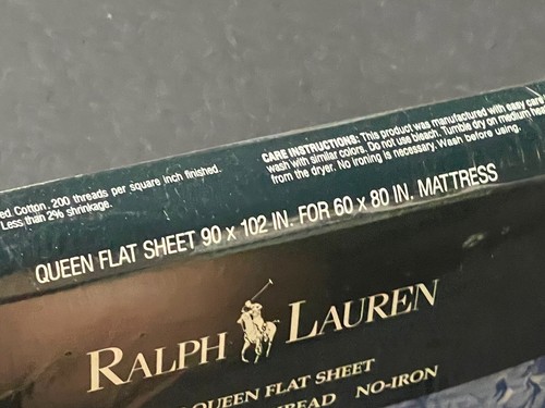 RARE! NEW Ralph Lauren *ISADORA Delft BLUE Queen FLAT SHEET FLORAL Staffordshire - Picture 4 of 7