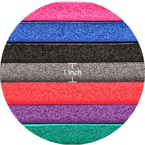Signature Fitness 1" Extra Thick Exercise Fitness Yoga Mat w/ Carry Strap, Blue - Picture 3 of 6