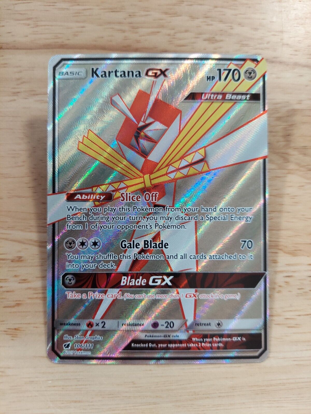 kartana gx 106/111 Values - MAVIN