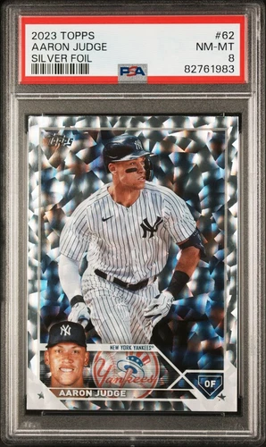 2023 Topps Series 1 - #62 Aaron Judge PSA 8