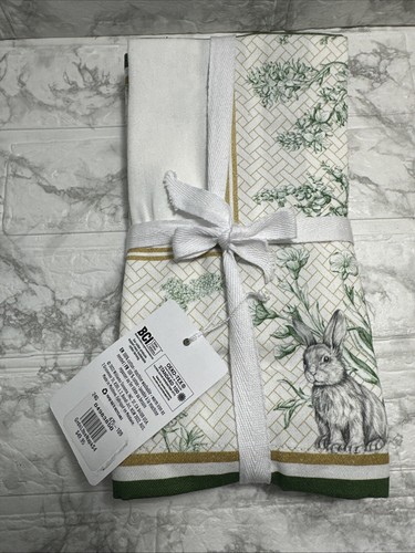 WILLIAM SONOMA GARTENGITTER ABENDESSEN SERVIETTEN 4ER-SET. NEU - Bild 2 von 9