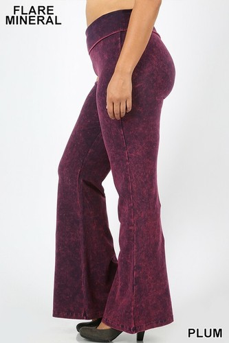 ZENANA PLUS SIZE MINERAL WASHED FOLD 