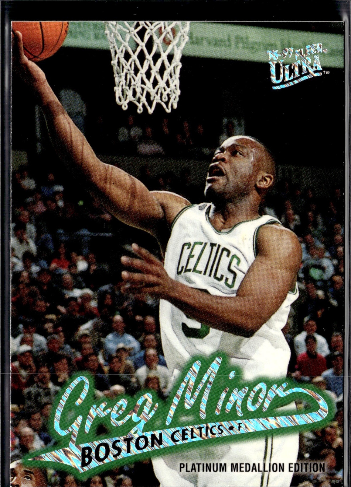 1996-97 Fleer Ultra #P-156 Greg Minor Platinum Medallion Boston Celtics
