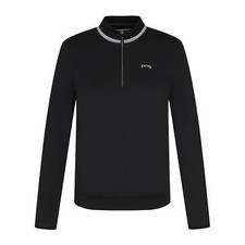 Genuine PING Womens Textured Half Zip Long Sleeve T-Shirt 