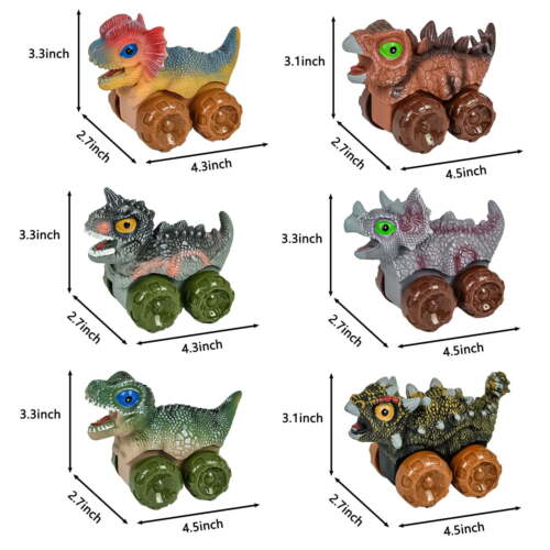 7IN1 Dinosaur Truck Toys w/ Playmat Dino Toy Car Ideal Toy Gift for Baby Kids US - Picture 9 of 12