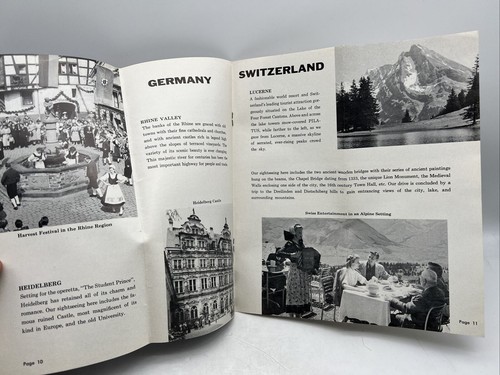 Caravan Jet Tours 1961 programa completo de KLM Royal Dutch Airlines primera clase - Imagen 6 de 6