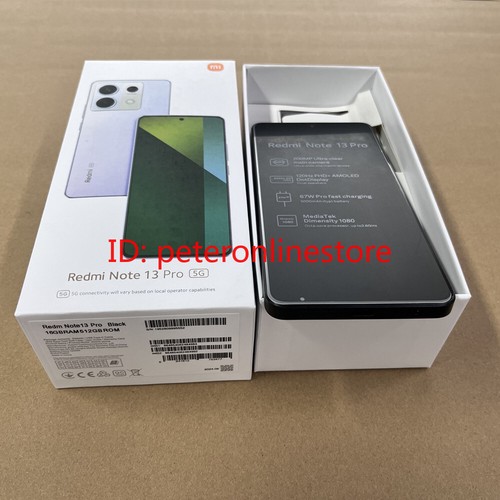 Unlocked Xiaomi Redmi Note 13 Pro 5G 6.67" 200MP 128/256/512GB Android 5100mAh - Picture 17 of 28