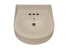 NEW Whitehall Acorn WH3740-09 Dshape, 15-1/2" ADA Ligature Resistant Sink Basin