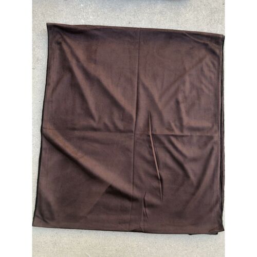 Turban Head Wrap Chocolate Brown Faux Suede Stretchy Head Scarf Hijab Tichel - Picture 3 of 3