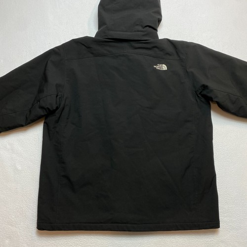 The North Face Quilted Jacket Men's 2XL Black Full Zip Hooded Coat Puffer Adult - Picture 12 of 16