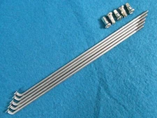 184mm 11g Gauge (2.85mm) SILVER Stainless J-bend bicycle spokes w/ 14mm Nipples