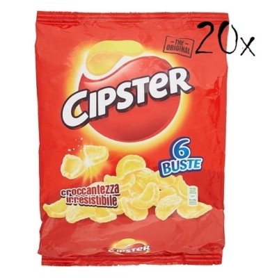 120 Saiwa Chips Cipster Crisps 20x 6 Portionstüten á 23g kartoffelchips gesalzen