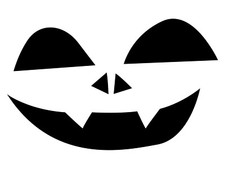 Pumpkin Face Vampire Carving Halloween D cor Vinyl Decal Spooky Carved Sticker