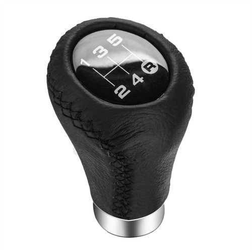 AU Leather 5 Speed Manual Car Gear Stick Shift Knob Shifter Lever Universal - Picture 5 of 9