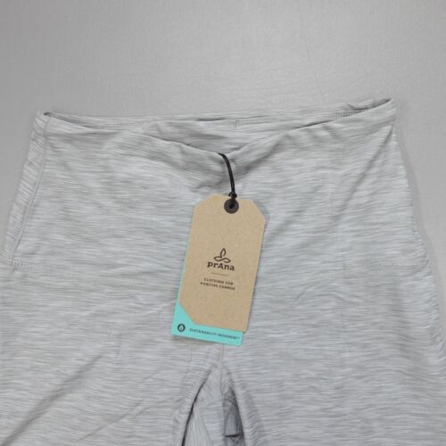 Prana Kimble Capri Crop Cropped High Rise Performance Knit Carbon Women's Size S - Picture 2 of 10