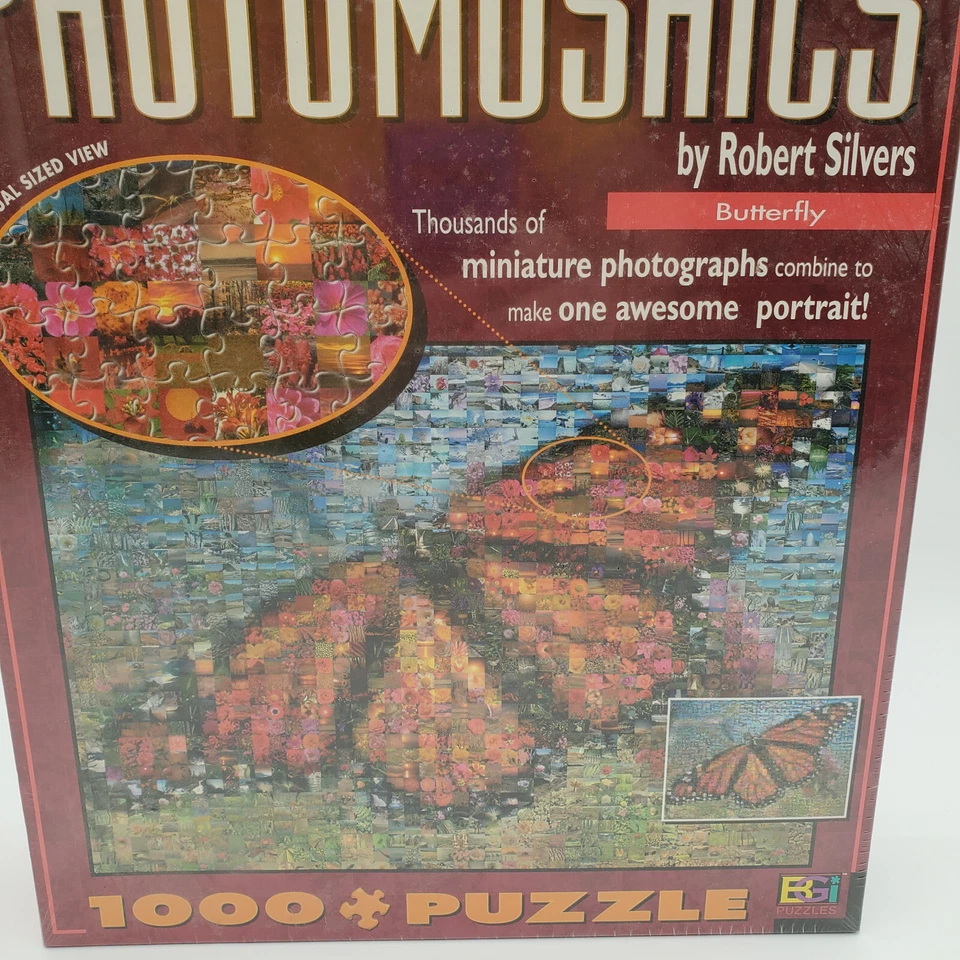 Photomosaics By Robert Silvers "Butterfly" 1000 Pieces Jigsaw Puzzle - Image 3 of 4