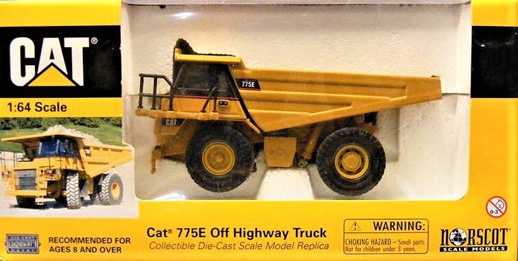 Norscot 55095 Caterpillar 775E Off Highway Dump Truck 1/64 Die - Main Image