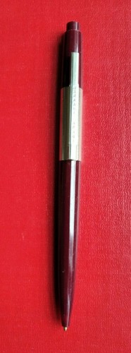 RDA BOLÍGRAFO VINTAGE MARKANT APART ROJO BORGOÑA RARO - Imagen 3 de 8