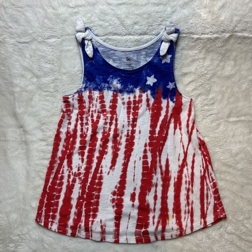S.O. Mädchen Jugend Tank Tops Unterhemden Größe L 10/12 Patriotisch 0104 - Bild 1 von 7
