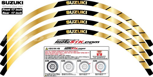 Suzuki Hayabusa motorcycle stickers decals black gold graphics set GSX1300R - Bild 6 von 21
